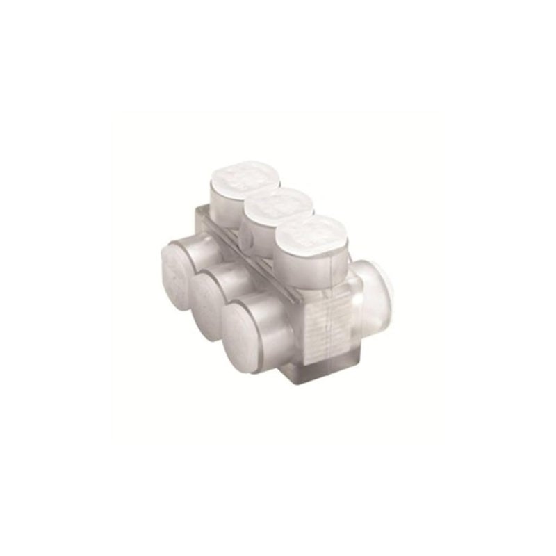 BIBD4-4 Unitap Multi Port Double-Sided, 4 Ports, 14 - #4 AWG/kcmil Wire Range, 2.03" Length, 1.50" Width, 1.25" Height